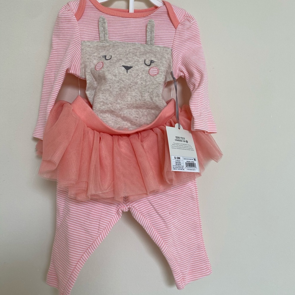 NWT! Cloud Island 0/3 months tutu set